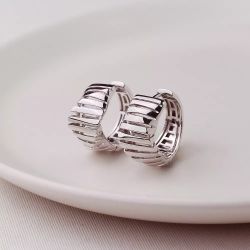 Argola ródio em metal