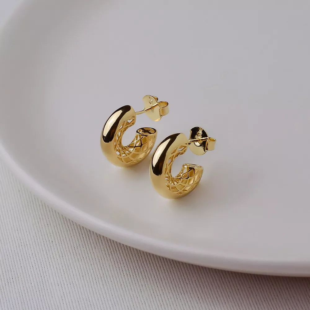 Brinco Dourado Argola 18mm
