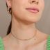 Colar Dourado Chocker com Nó em Metal