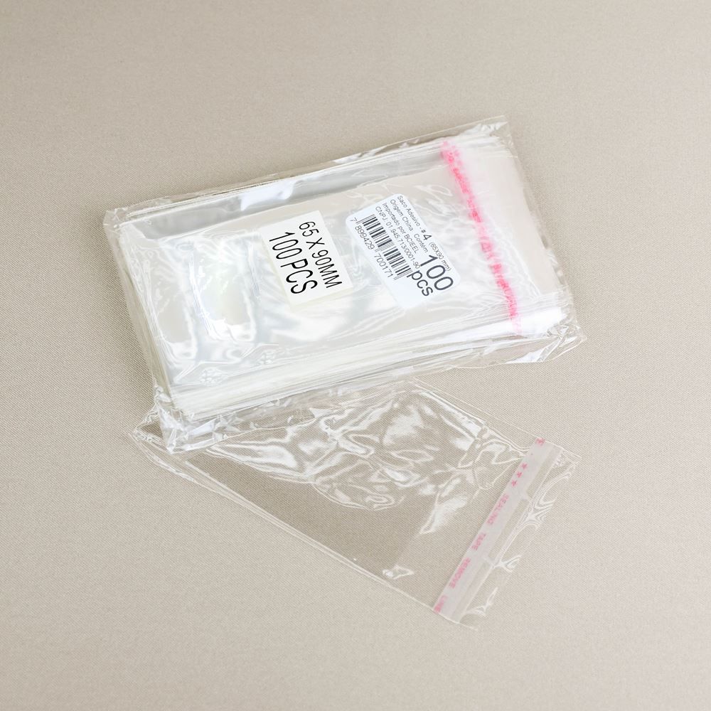 Embalagem Plastica 65x90mm - Pacote com 100un