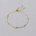 Pulseira Dourada Cravejada 60cm