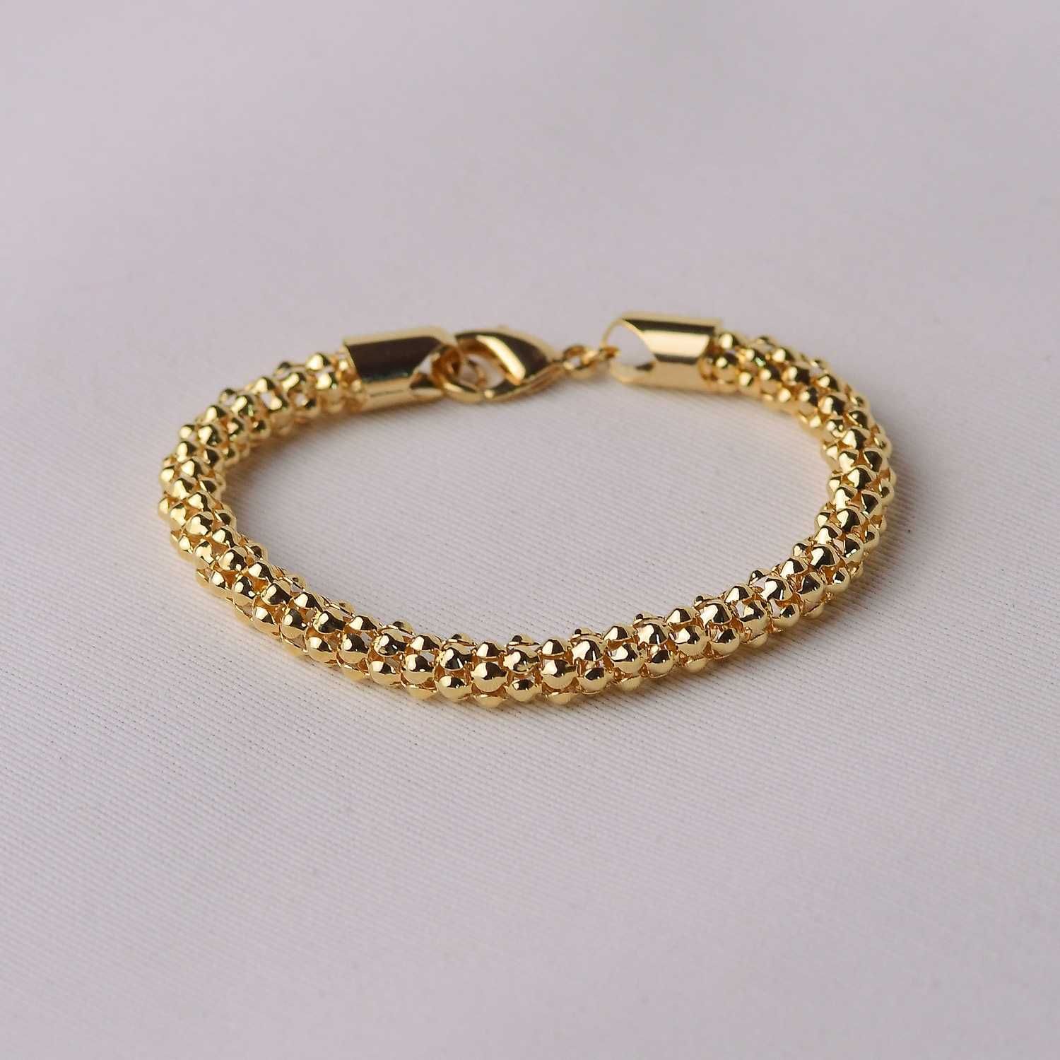 Pulseira Dourado em Metal 19+5cm